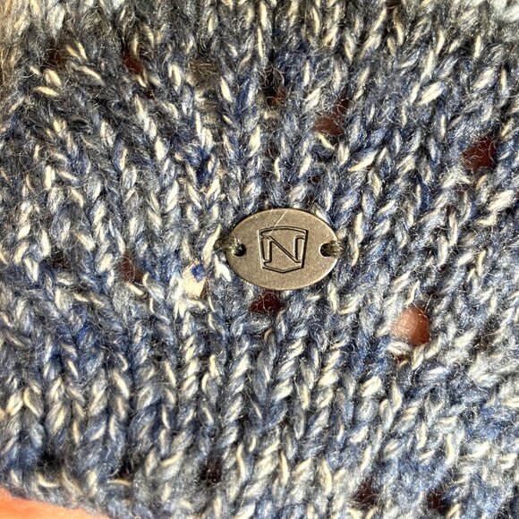 Noble Outfitters Denver Pointelle Pullover Sweater LARGE Blue Coastal Cowgirl - Picture 7 of 11